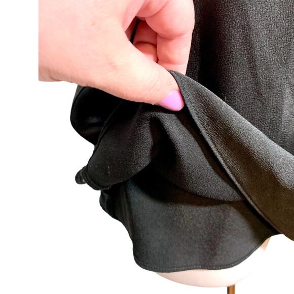 Keepsake The Label Satin Lace Trim Keyhole Back Lined Cami Camisole Black Small - Picture 5 of 9